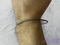 دستبند کرال نقره تایلندی مردانه ۲۲ سانت