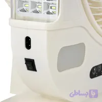 پنکه شارژی جی پاس مدل GF21190 ظرفیت 7000 میلی آمپر ساعت