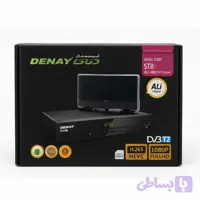 گیرنده دیجیتال دنای مدل HEVC-FULL HD به همراه آنتن رومیزی سیما باخ