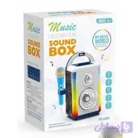 اسپیکر بلوتوثی قابل حمل مدل sound box طرح میکروفون دار