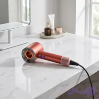 سشوار خانگی 220 وات دایسون مدل Supersonic nural HD16، موتور AC، وزن 2140 گرم، دارای سری متمرکز‌کننده باریک، متمرکز‌کننده پهن، سر