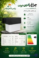 چراغ دیواری ۶وات رادین پارس شعاع توس