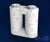 مخزن 1400 لیتری کتابی (آسانرو) پلاستونیک