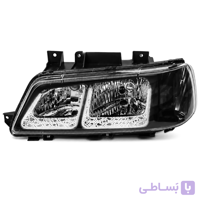 چراغ جلو اسپرت پژو 405 طرح گلس یو U سفید با طراحی خاص