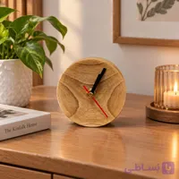 ساعت رومیزی چوبی (مینیمال)