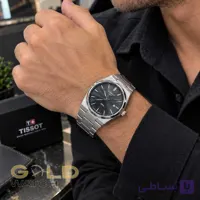 ساعت مچی مردانه تیسوت PRX نقره‌ای