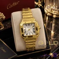 ساعت مچی کارتیر مدل سانتوس تمام طلایی (Cartier Santos)