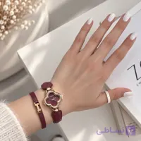 ساعت مچی زنانه کی‌مکس (Keymax) طرح ونکلیف مدل بند چرم