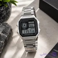 ساعت دیجیتال جهان نما اسپرت فلزی ضد آب WR50M استخری