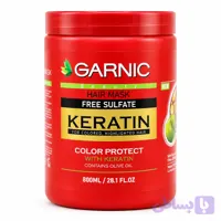 گارنیک ماسک مو ۸۰۰ میل فری سولفات قرمز مخصوص موهای رنگ‌شده GARNIC