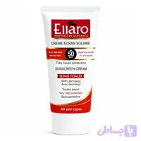 کرم ضد آفتاب رنگی بژ طبیعی SPF50 مناسب انواع پوست الارو 50 میل Ellaro (اصل)