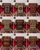 خرید گلیم پشمی دستباف | گلیم دستباف اصل عشایری | ست 2 تایی
