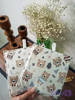 دستگیره آشپزخانه مخمل بسته دو عددی نسوز طرح چای پاییزی