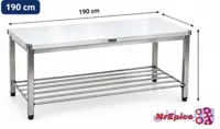 میز کار صنعتی190 سانت استیل 304