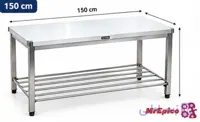 میز کار صنعتی150 سانت استیل 304