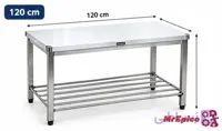 میز کار صنعتی120 سانت استیل 304