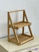 استند دو طبقه چوبی |نظم‌دهنده مدرن چوبی
