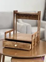 استند مخصوص دستگاه اسپرسوساز (مدل کشودار با آویز اکسسوری)