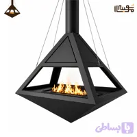 شومینه معلق مدرن طرح هندسی