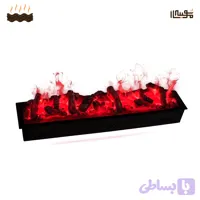 شومینه تبخیری مخزن استیل با هیزم فایبرگلاس