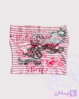 کراپ دکلته Y2k صورتی دخترانه