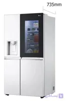 یخچال ساید بای ساید ال جی مدل GCX287TVW سفید