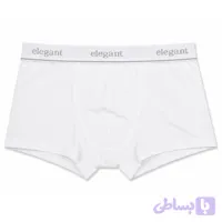 شورت مردانه نیم پا مودال کش پهن سفید