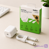 شارژر دیواری بلکین 45 وات BoostCharge به همراه کابل USB-C به USB-C