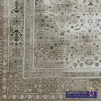فرش مدرن 1200 شانه نسکافه ای طرح ژینوس کد AF-1202