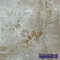 فرش مدرن 1200 شانه بژ طرح غزال کد AF-1214