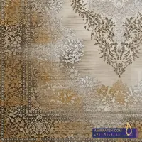 فرش وینتیج مدرن 1200 شانه بژ طرح سهیل کد AF-1212