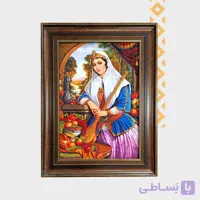 تابلو فرش چاپی طرح خنیاگر