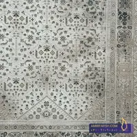 فرش مدرن 1200 شانه بژ طرح پناه کد AF-1208