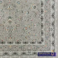 فرش کلاسیک 1500شانه نقره ای طرح مهلا کد AF-1485