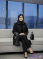 مانتو زنانه کرپ مازراتی مدل ویان تا سایز ۵۸