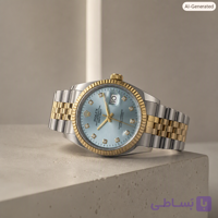 ساعت زنانه برند ROLEX مدل دیت جاست تیفانی