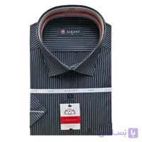 پیراهن مردانه عمده جعبه ای آلکانت کلاسیک آستین کوتاه کد 3