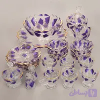 سرویس پذیرایی ۶ نفره کریستال اصل ژاپن قیمت قدیم (کد J270V)