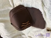 کلاه کپ طرح NY گلدوزی شده کتان