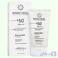 فلوئید ضد آفتاب کنترل‌کننده چربی نانوهیل SPF50+ مناسب پوست چرب و مختلط حجم ۵۰ میلی‌لیتر