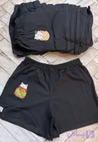 شورتک پادار مشکی زنانه نخ پنبه اعلا (جین12تایی)