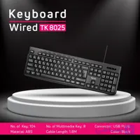 کیبورد سیم دار تسکو مدل TK 8025