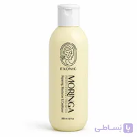شامپو مورینگا اکسونیک 300 میل کنترل چربی کف سر و حجم‌دهنده مو