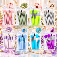 ست براش آرایشی ۸ تکه کاوردار برای صورت و چشم