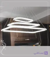 لوستر مدرن مدل مستطیل دوطرف نور