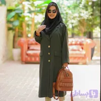 مانتو دانشجویی اداری پرشیا دکمه چوبی👩🏻‍🎓