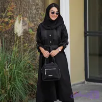 مانتو بلند پرشیا دو جیب مدل رعنا