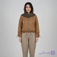 کاپشن بهاره زنانه مدل بامبر جیر ترک زیپدار