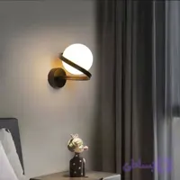 چراغ دیواری مدرن مارپیچ مدل هلیوس مشکی