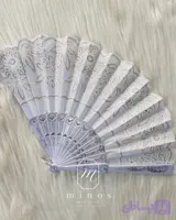 بادبزن عروس‌ - مدل نقره ای